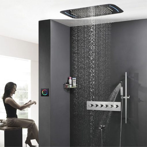 Sen tắm nóng lạnh âm tường màu đen HI05019A