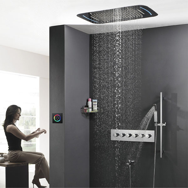 Sen tắm nóng lạnh âm tường màu đen HI05019A