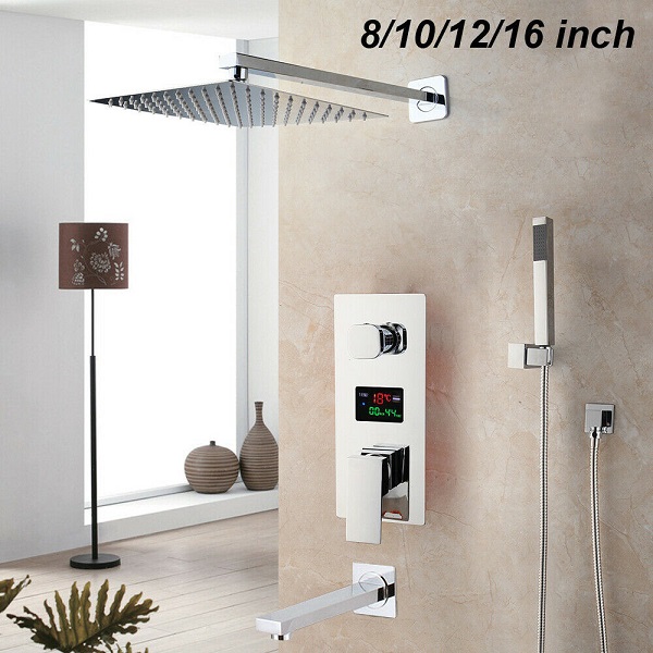 Sen tắm âm tường có hiển thị nhiệt độ Miken HM-50202-W