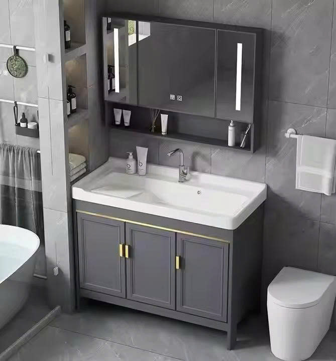 Bộ tủ chậu kết hợp chậu giặt Miken HM310