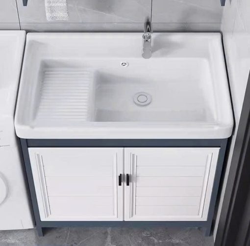 Bộ tủ chậu kết hợp chậu giặt Miken HM312