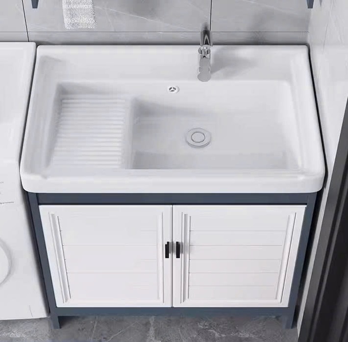 Bộ tủ chậu kết hợp chậu giặt Miken HM312