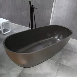 Bồn tắm đá nhân tạo màu đen nghệ thuật Miken KKR-003B