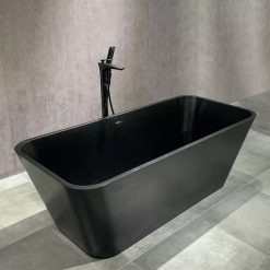 Bồn tắm đá nhân tạo màu đen nghệ thuật Miken KKR-042B