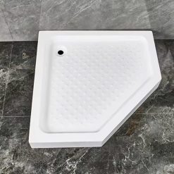 Khay tắm đứng vách kính góc Miken KTD105 (1050x1050x135mm)