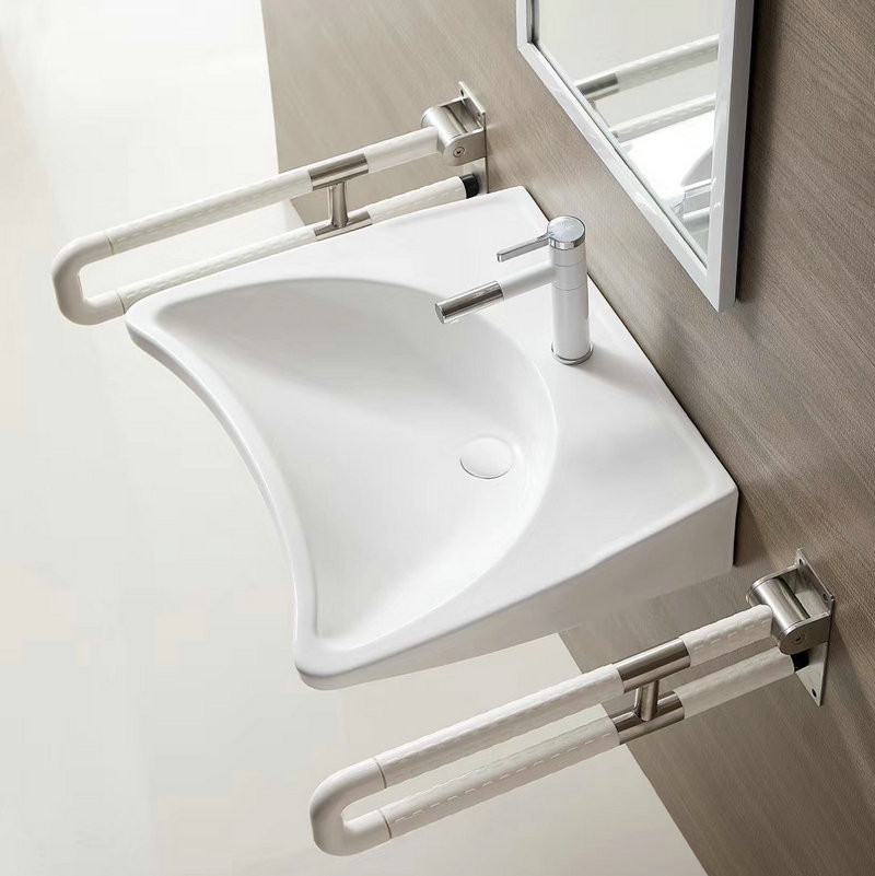 Chậu rửa mặt lavabo dành cho bệnh viện người tàn tật Miken LB002