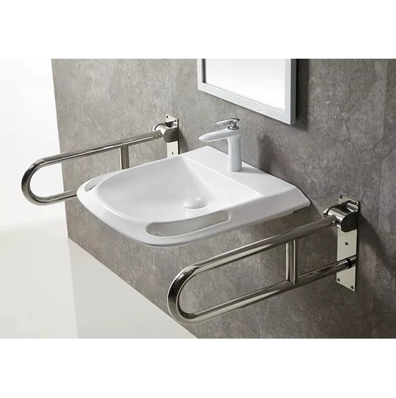 Chậu rửa mặt lavabo dành cho bệnh viện người tàn tật Miken LB002