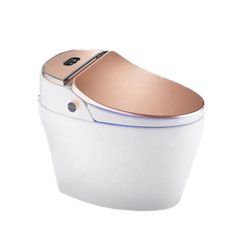 Bồn cầu nắp rửa điện tử màu hồng vàng Rose Gold Miken LP-X609RG
