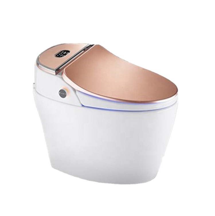 Bồn cầu nắp rửa điện tử màu hồng vàng Rose Gold Miken LP-X609RG