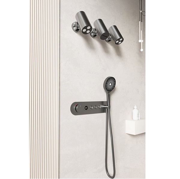 Sen tắm nhiệt độ âm tường màu ghi Miken MJ060400GR