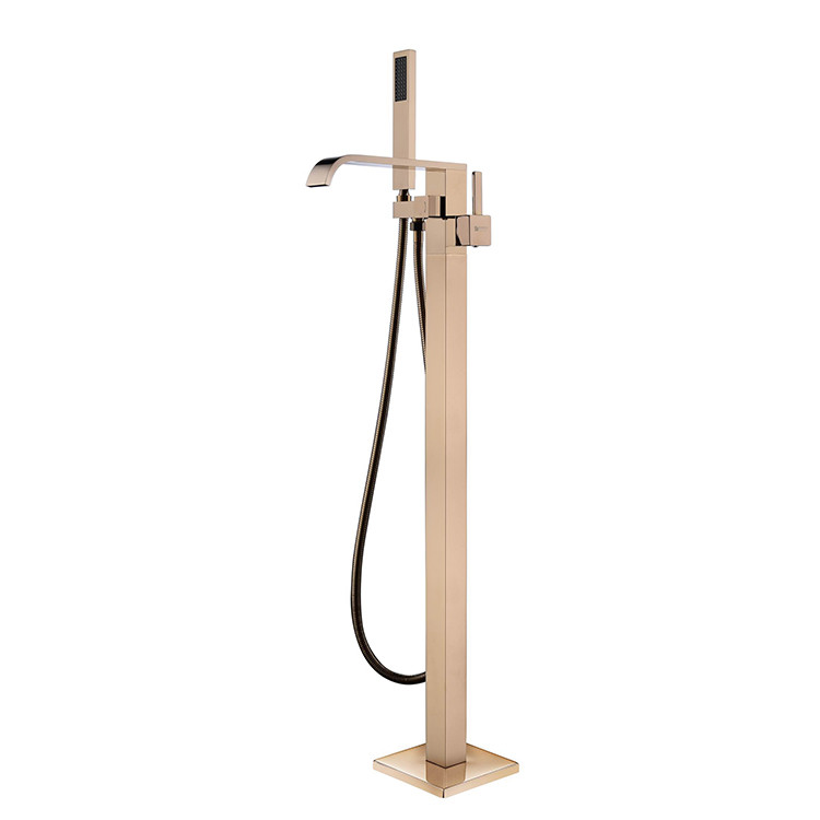 Sen cây đặt sàn cho bồn tắm màu hồng vàng Rose Gold Miken MK-02015RG