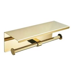 Treo giấy vệ sinh đôi màu vàng Miken MK-10004GB