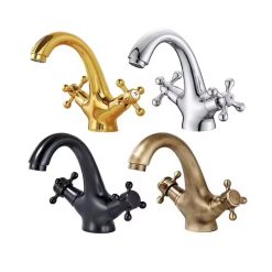 Vòi chậu rửa mặt nóng lạnh nghệ thuật cổ điển Miken MK-2011B