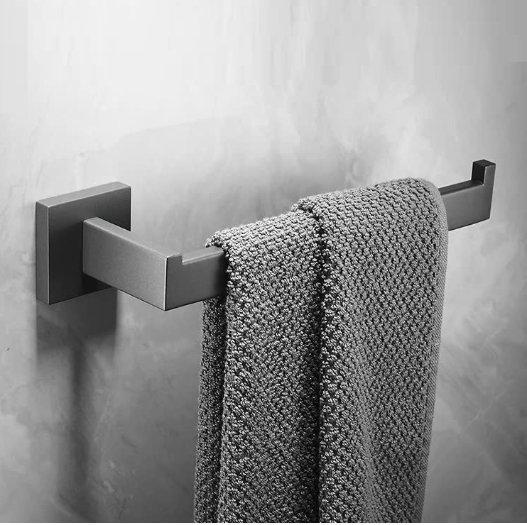 Thanh vắt khăn nhà tắm màu ghi Miken MK-3009GR