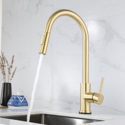 Vòi rửa bát cảm ứng rút dây Miken MK-6056G