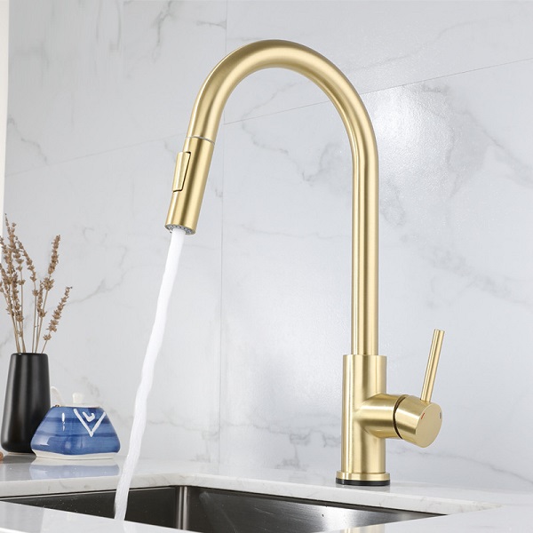 Vòi rửa bát cảm ứng rút dây Miken MK-6056G