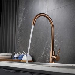 Vòi rửa bát màu hồng vàng Rose gold Miken MK-6106RG