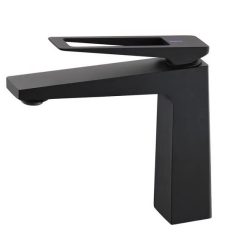 Vòi chậu lavabo mạ màu đen Miken MK-8027B