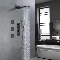 Sen tắm nhiệt độ âm tường màu đen Miken HI1512203B
