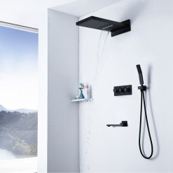 Sen tắm nhiệt độ âm tường màu đen Miken MKAT- HI05006B