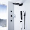 Sen tắm nhiệt độ âm tường màu đen Miken MKAT- HI05007B
