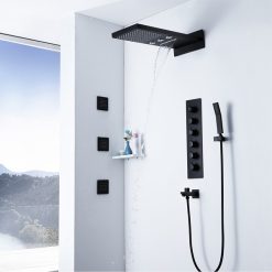 Sen tắm nhiệt độ âm tường màu đen Miken MKAT- HI05007B