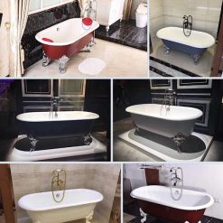 Bồn tắm gang tráng men đặt sàn Miken MKB-170