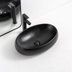 Chậu rửa mặt màu đen Miken MKC-02309