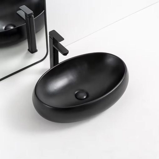 Chậu rửa mặt màu đen Miken MKC-02309