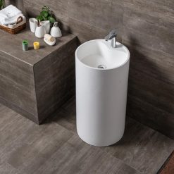 Chậu rửa mặt nghệ thuật chân đứng Miken MKC-2088W