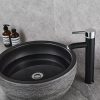 Chậu rửa lavabo màu đen nghệ thuật Miken MKC-214