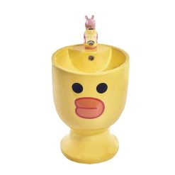 Chậu lavabo trẻ em màu vàng Miken MKC-5002Y
