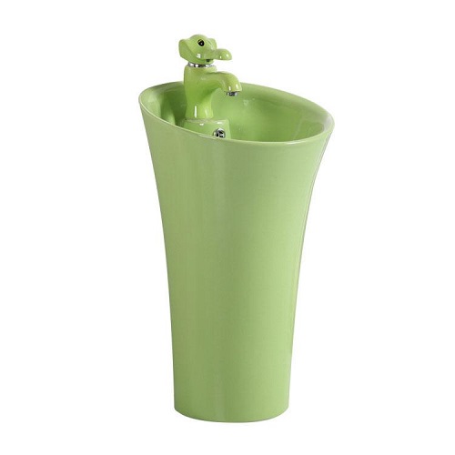 Chậu lavabo trẻ em màu xanh lá cây Miken MKC-5003G