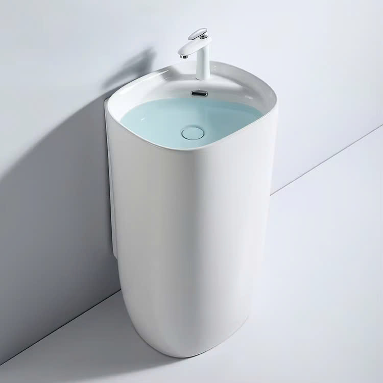 Chậu lavabo rửa mặt nghệ thuật chân đứng Miken MKC-9018