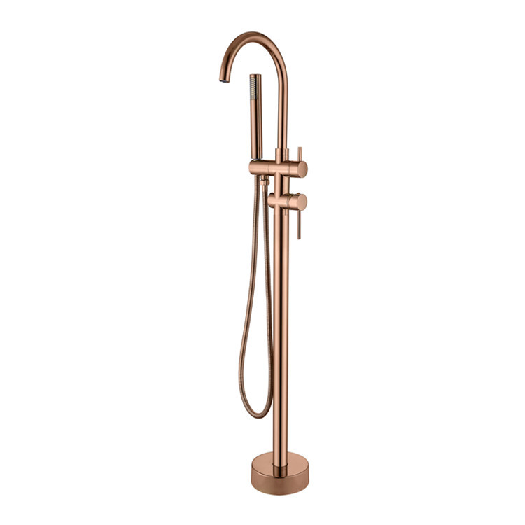 Sen cây đặt sàn cho bồn tắm màu hồng vàng Miken MKS-099RG