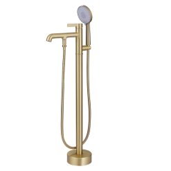 Sen cây đặt sàn cho bồn tắm màu vàng Miken MKS-3611-LSJ