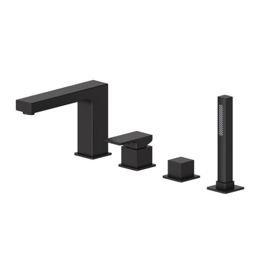Vòi sen tắm bồn nóng lạnh mạ đen Miken MKS-4009B
