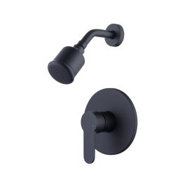 Sen cây tắm tráng nóng lạnh âm tường màu đen Miken HG-P030CH-B