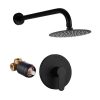 Sen cây tắm tráng nóng lạnh âm tường màu đen Miken MKS-6202B