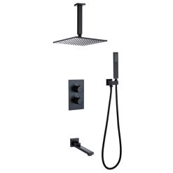 Sen tắm nóng lạnh âm tường nhiệt độ màu đen Miken MKS-8204B