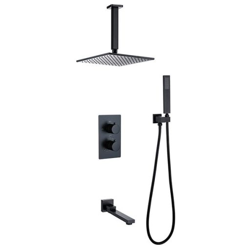 Sen tắm nóng lạnh âm tường nhiệt độ màu đen Miken MKS-8204B