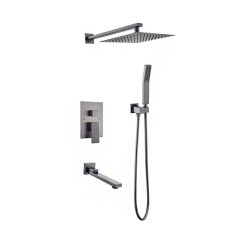 Sen tắm âm tường màu xám ghi Gray bát gắn tường Miken MKS-9738GR