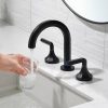 Vòi chậu lavabo vòi bồn tắm màu đen Miken MKV-1513B