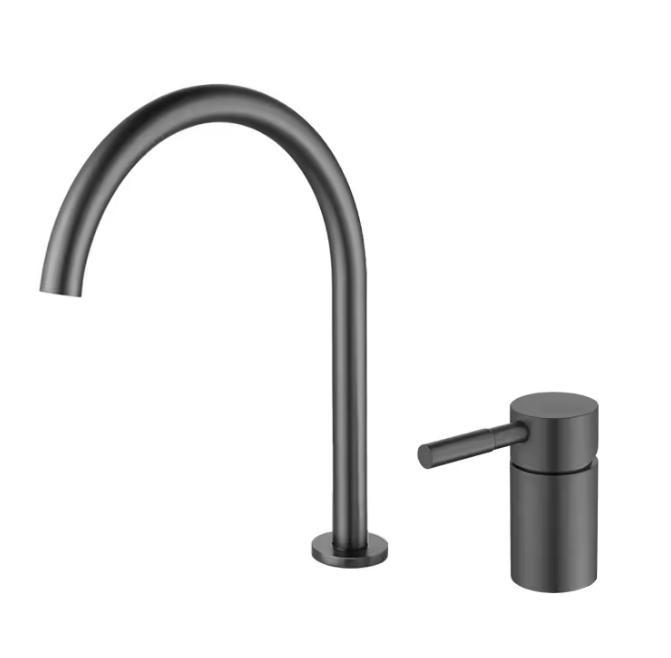 Vòi chậu lavabo, vòi bồn tắm màu ghi xám Miken MKV-30003-GR