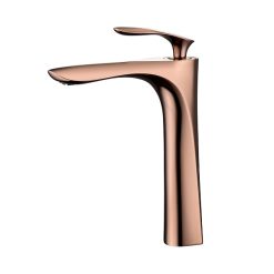 Vòi chậu rửa mặt lavabo màu vàng hồng Miken MKV-600017G