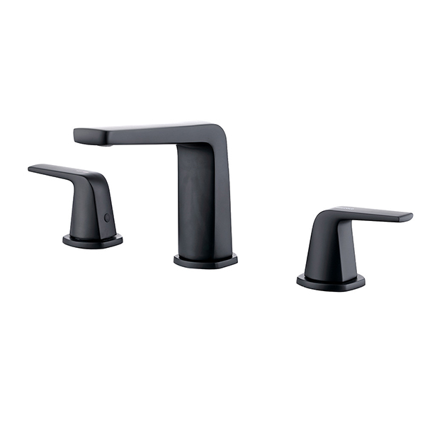 Vòi chậu lavabo, vòi bồn tắm màu đen mờ Miken MKV-9009-B