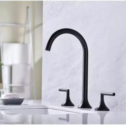 Vòi chậu lavabo vòi bồn tắm màu đen Miken MKV-9130B