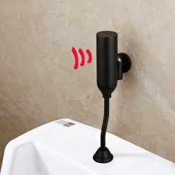 Van xả cảm ứng tiểu nam màu đen Miken MKV-C320B
