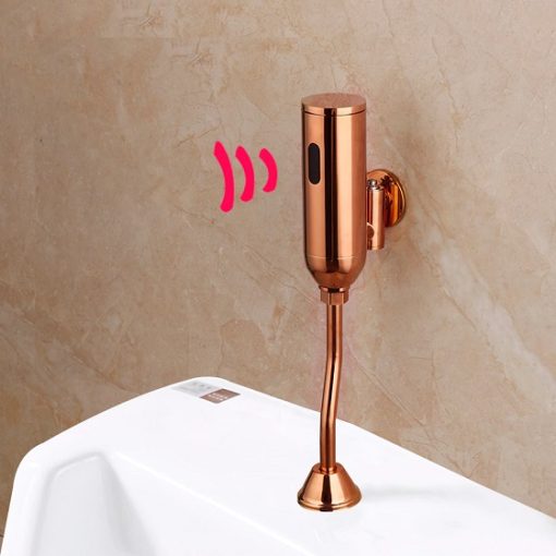 Van xả cảm ứng tiểu nam màu hồng vàng Rose Gold Miken MKV-C320RG
