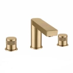 Vòi chậu lavabo, vòi bồn tắm màu vàng mờ Miken MKV-L6623G